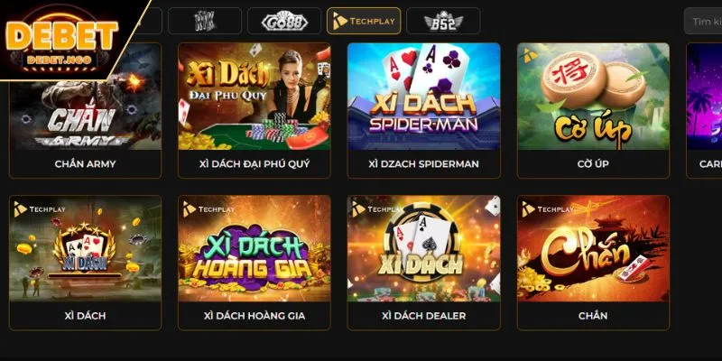 Game Bài DEBET 5 Chọn game bài DEBET phù hợp
