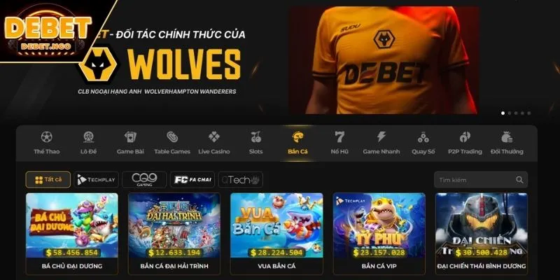 Bắn Cá DEBET 1 Giới thiệu về game bắn cá DEBET chất lượng siêu HOT